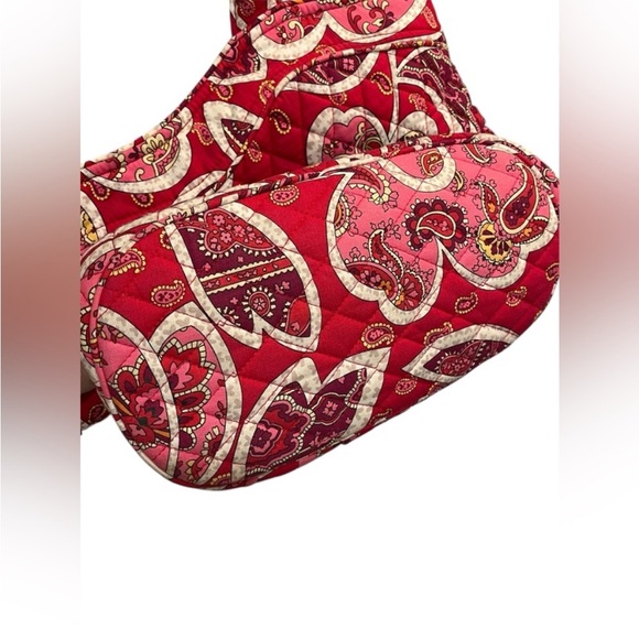 Vera Bradley Quilted Rosie Posie Red Heart Tote Bag/Purse - Picture 12 of 12